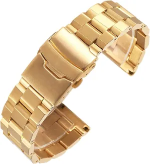 Buckle Black, Rose Gold, Gold, Silver /22Mm/Rose Gold Watch Strap Matte Metal Stainless Steel Strap 18Mm hiss reel highway harmony accompaniment knit / 20Mm / 22Mm / 24Mm Double 