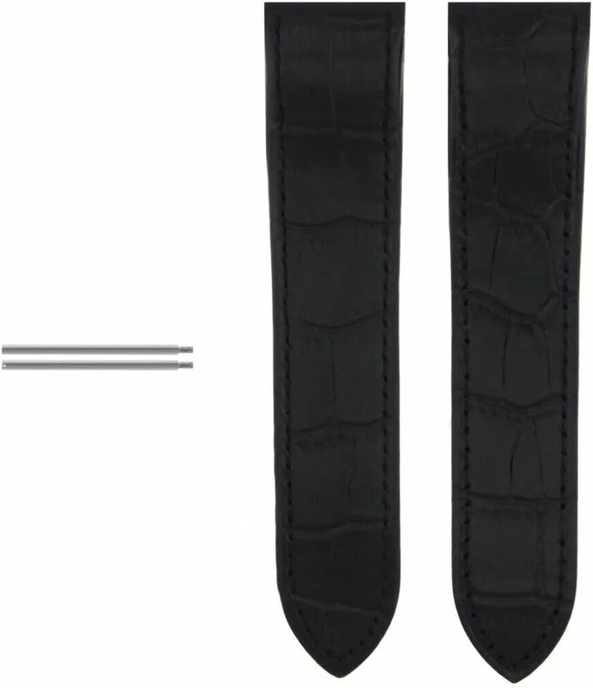 buoyant CARTIER SANTOS 100 XL Ewatchparts SCREW   20-23-24.5MM LEATHER STRAP COMPATIBLE WITH 