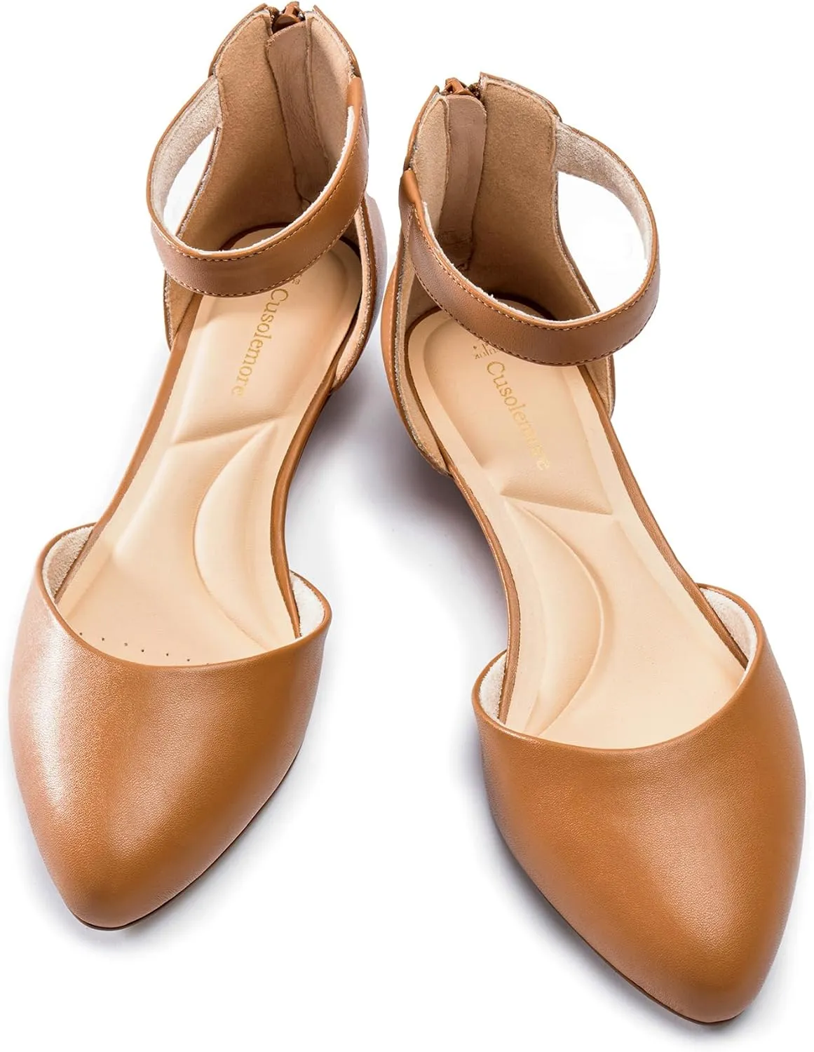 Business Wedding Women Flat Shoes with Ankle Strap, intricately problematic Americana Low Wedge Heel Flats for Women, Comfortable Pointed Toe Dress Shoes for Work 