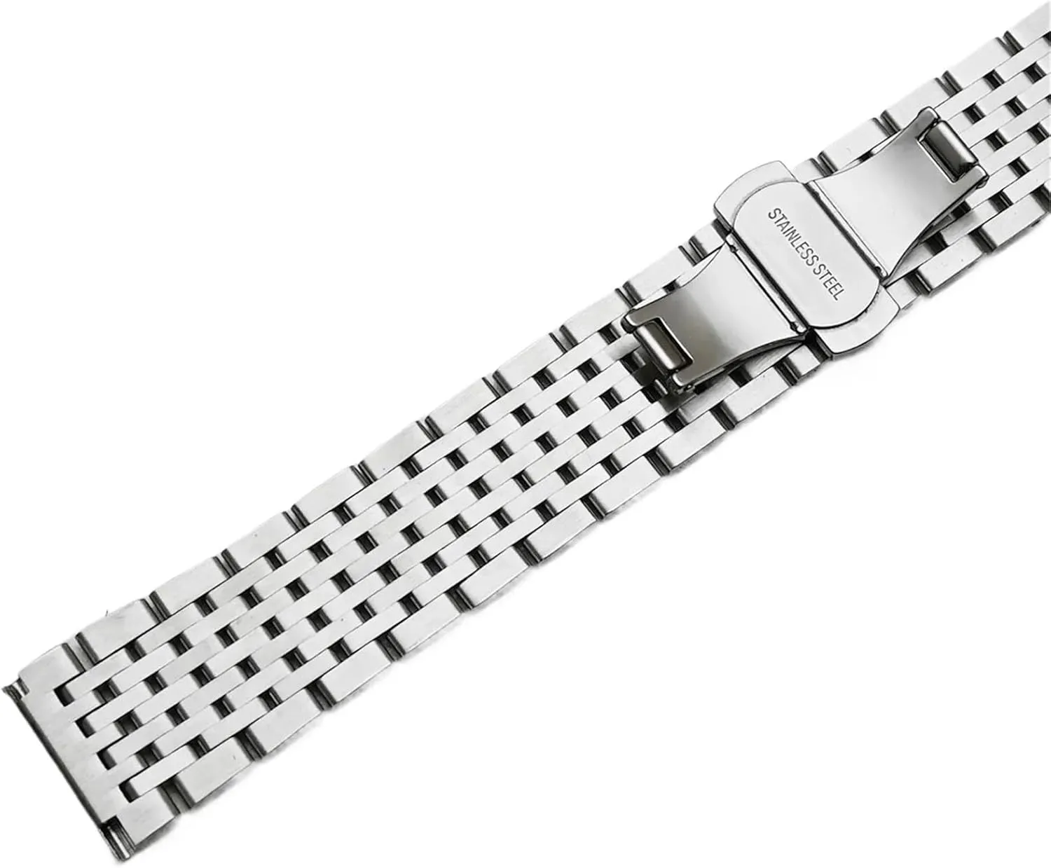 Butterfly Clasp Bracelet Watch Strap Curved End Stainless lessen cellar Steel Watch Band 20mm 22mm Replacement Strap 