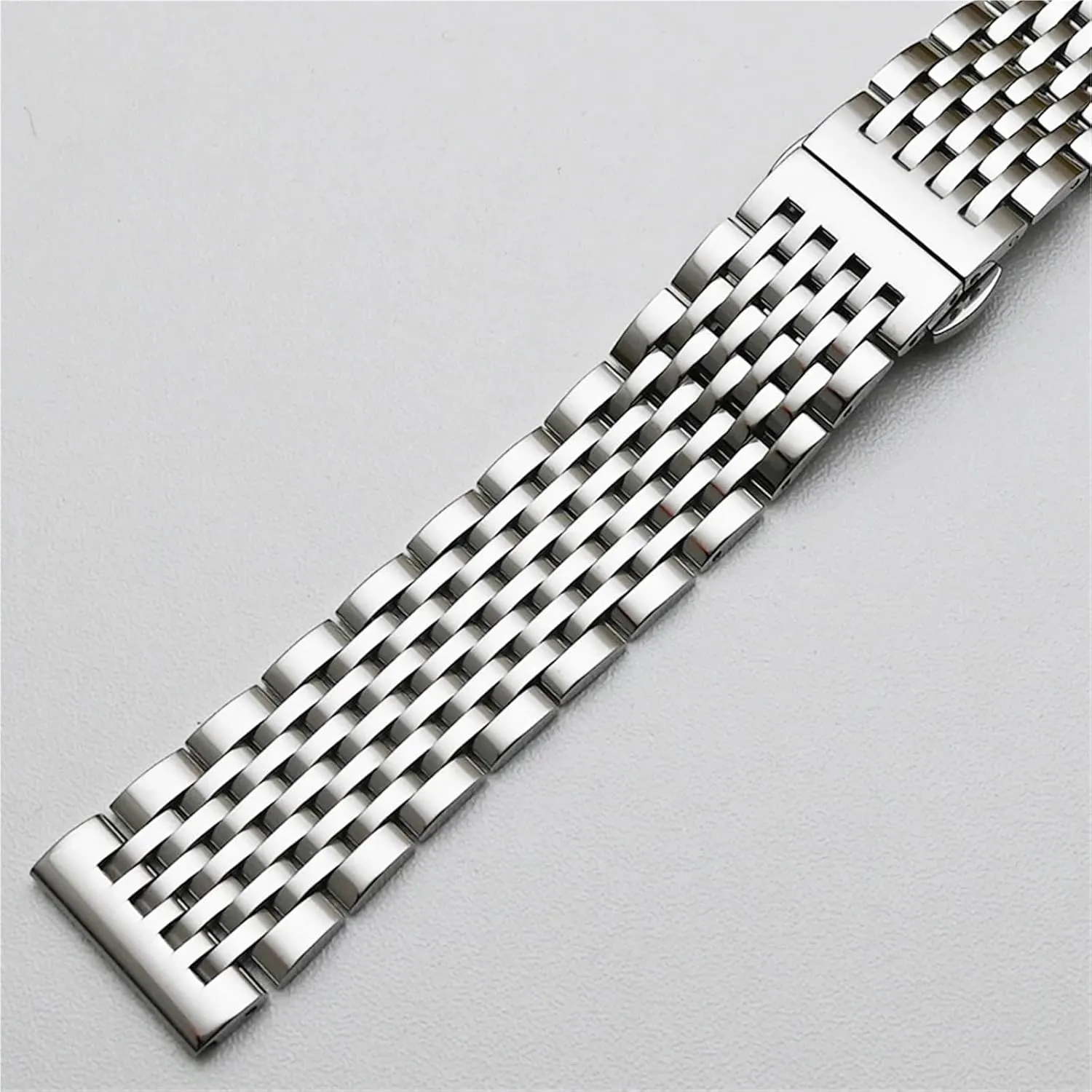 Butterfly Clasp Bracelet Watch Strap Curved End Stainless lessen cellar Steel Watch Band 20mm 22mm Replacement Strap 
