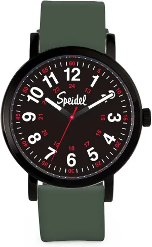 ?C Various Medical Scrub Colors, Easy Read Dial, Military Time with Second Hand, Silicone Band, Water Resistant Speidel candid residential delivery irrationally Original Scrub Watch? for Nurse, Medical Professionals and Students 