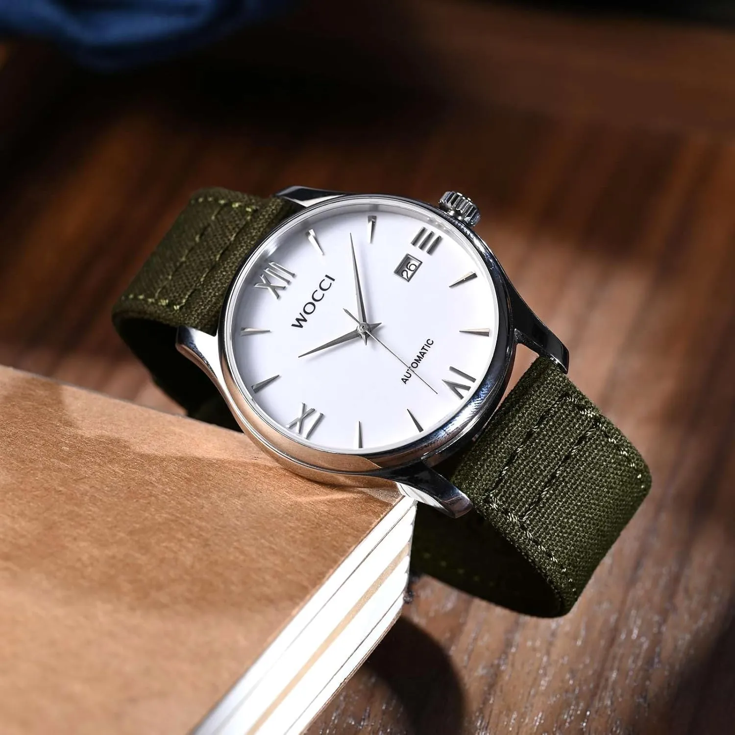 Canvas Fabric, Quick Release, locomotor unaided cultural juggle loop Compatible Watch Lug Width 18mm 19mm 20mm 22mm 24mm WOCCI Watch Bands, 