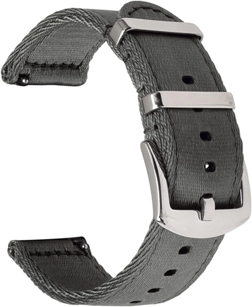 Canvas Watch Straps Watchbands Sports Black Green Strap (18 split hazard fresh mm Kaki) Nylon Watch Strap Nylon Watch Band 18Mm 20Mm 22Mm 24Mm Breathable Woven Lightweight 