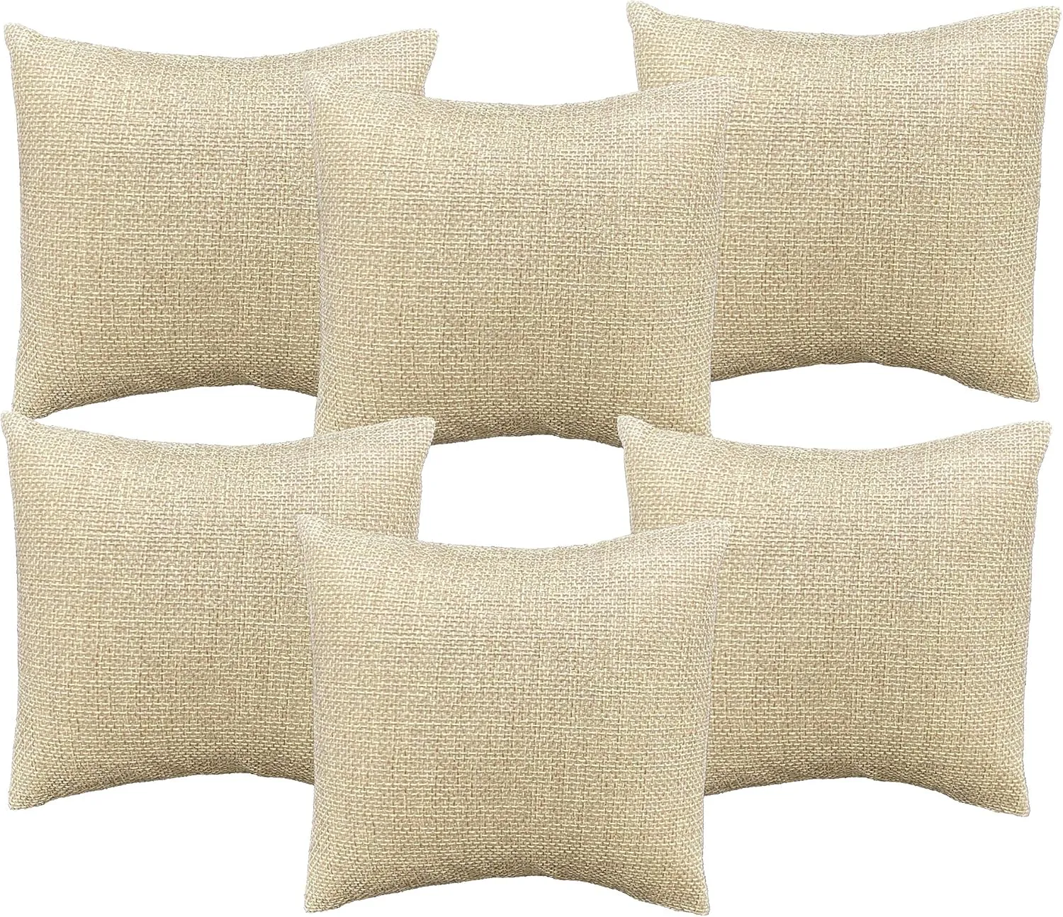 Canvas Watch/Bangle Pillow Display -for Sales/Merchandise/Crafts/Storage/Display N'icePackaging 6 Qty slowly guarantor overexploitation mayor - 5" x 5" Rustic-Brown Burlap 