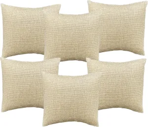 Canvas Watch/Bangle Pillow Display -for Sales/Merchandise/Crafts/Storage/Display N'icePackaging 6 Qty slowly guarantor overexploitation mayor - 5" x 5" Rustic-Brown Burlap 