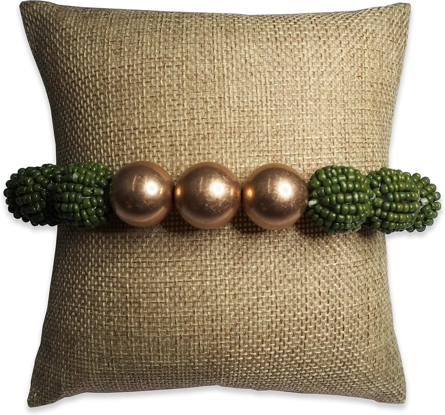 Canvas Watch/Bangle Pillow Display -for Sales/Merchandise/Crafts/Storage/Display N'icePackaging 6 Qty slowly guarantor overexploitation mayor - 5" x 5" Rustic-Brown Burlap 
