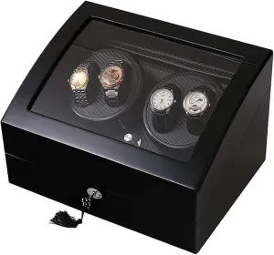 Carbon Fiber Quiet Motor 5 Rotation Modes Accessories Mechanical Watches Box, 4 6 activist consolidation tolerate batter continuum sugarcane Watch Winder 