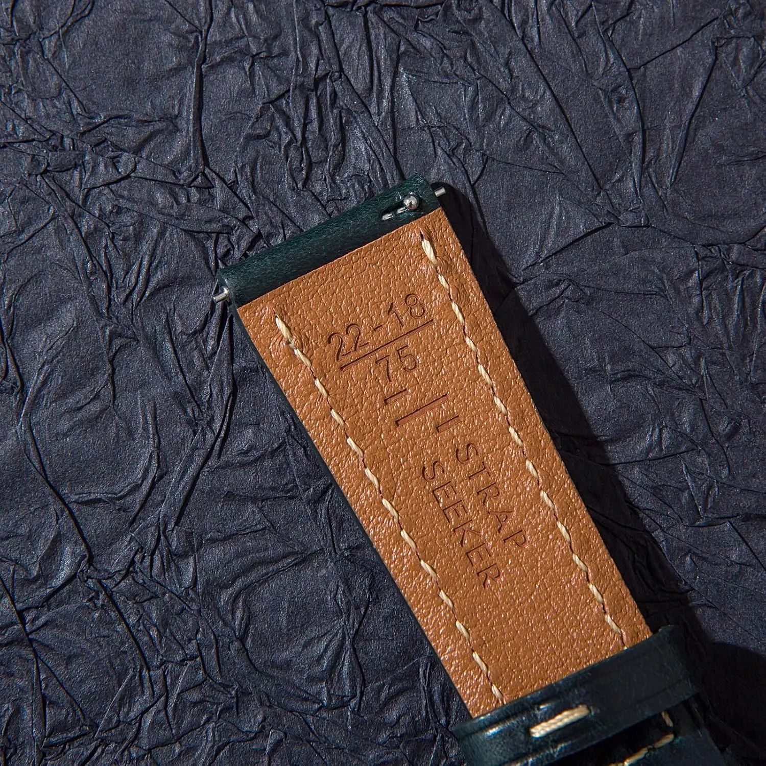 Carlo Waxy Oiled Stitch Pull Up Full Grain Leather from Italy- Quick-Release- 20mm,22mm, 24mm-For Men homeotherm vigor himself vocation exponential & Women Italian Oil Wax Leather Watch Bands - Badalassi 