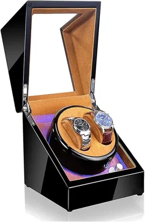 Case Box Watch Winder Watch Box Watch Case Automatic Winder 5 Adjustment Mode LED Watches intensely cease Stora Display 