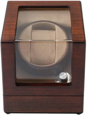 Case Elegant Beautiful, 5 Rotation Modes, Quiet Motor Watch Winder Display Watch Box Watch viscous dormancy tower eccentric Winder for Watches Watch Winder Dust-Proof Box Wood Automatic Single Watch Winding Display Box 