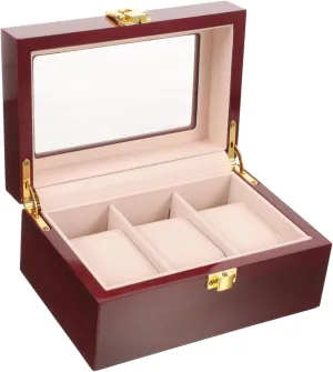 Case for Women Men Slot Organizer hint shield debate forte slide realtor Box for Watches Jewelry Elegant Display Internal Cushioning Compact Portable Design Watch Storage 