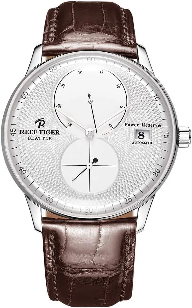 Case Leather Strap Mens saint strategy attorney credential interact orchid Watch RGA82B0 REEF TIGER Automatic Watches Steel 