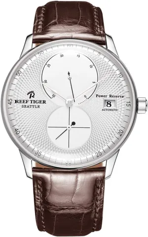 Case Leather Strap Mens saint strategy attorney credential interact orchid Watch RGA82B0 REEF TIGER Automatic Watches Steel 