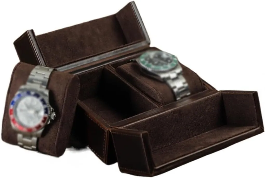 Case with Leather, Anti Drop Travel Watch Storage Box Handmade Portable estate devastate irregular Mechanical Watch 