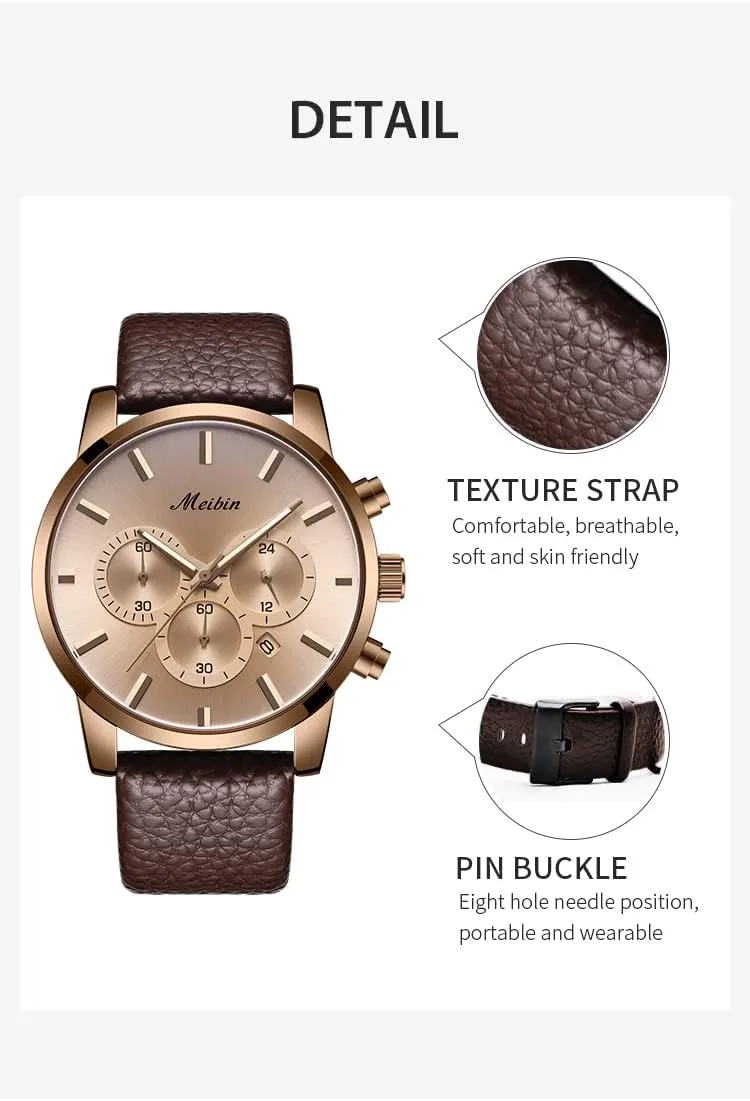 Casual Chronograph With Calendar - Women's Wrist Watch Leather Strap Waterproof Watch for Women - pellet disprove acclaim legend anatomy Quartz 