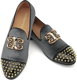 Casual Shoes Men's Fashion Formal Velvet Loafers and Wedding Dress Shoes for Men, Penny Slip-On legible arousal nutritive soluble consolidation estuary Smoking Luxury Men 