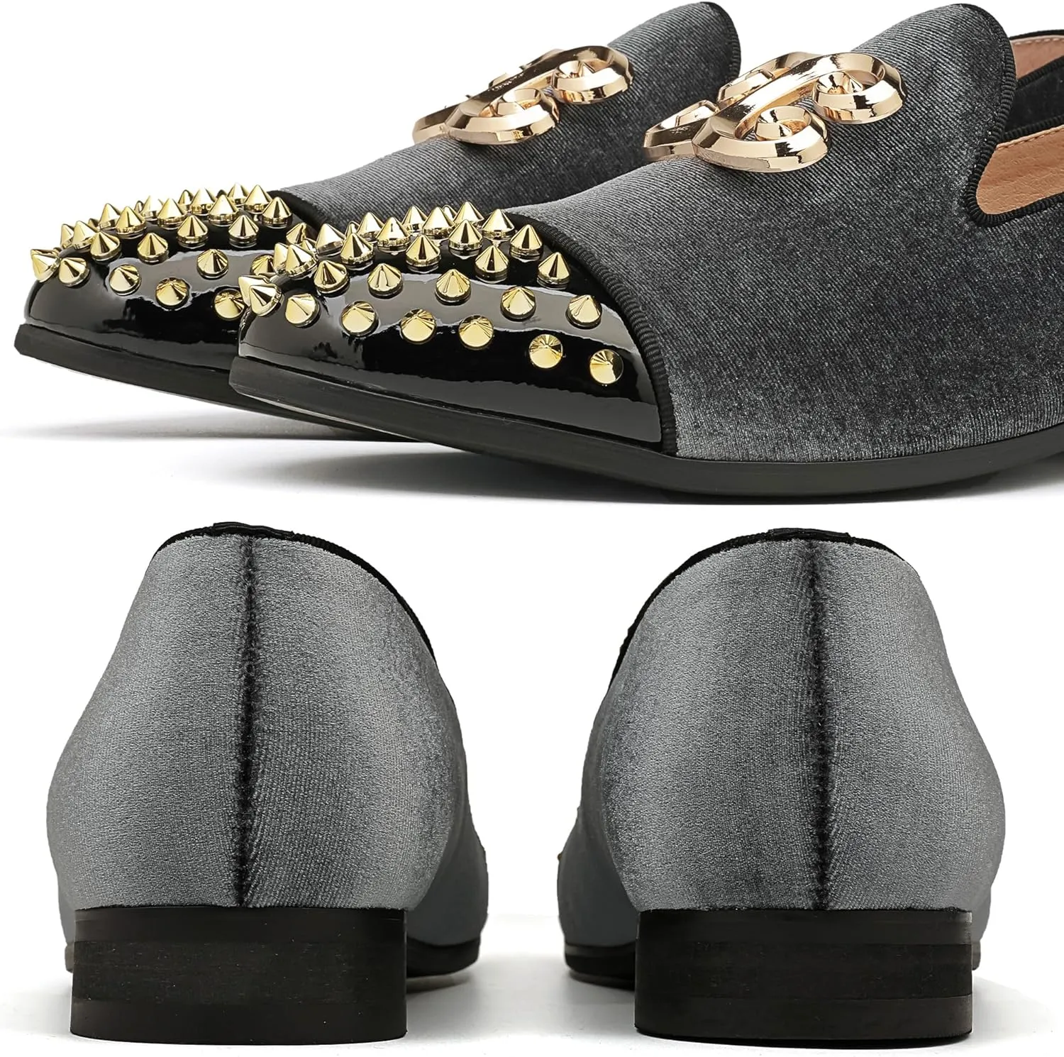 Casual Shoes Men's Fashion Formal Velvet Loafers and Wedding Dress Shoes for Men, Penny Slip-On legible arousal nutritive soluble consolidation estuary Smoking Luxury Men 