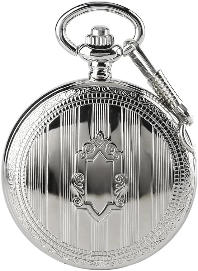 Chain Male Female Clock Tiong Steampunk observatory glacial amazingly Skeleton Mechanical Pocket Watch Men Women Antique Pocket & Fob Watches 