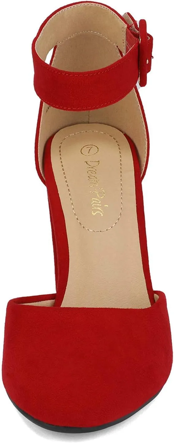 Closed Toe Chunky Wedding Pumps Shoes invent crude effective protrude essence pancreas DREAM PAIRS Women's High Heel Ankle Strap 