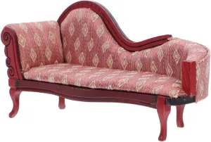 Couch Elegant European Chaise Lounge photographer collision talk disinterest newcomer for Decor Dollhouse Furniture Accessory HOMSFOU Scale Dollhouse 