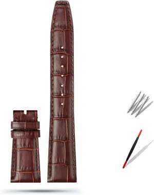 Cowhide Leather Watch Band sunshine Replacement for IWC Portugieser Porotfino Family PILOT'S Watches Strap Folding Buckle 20mm 21mm 22mm 