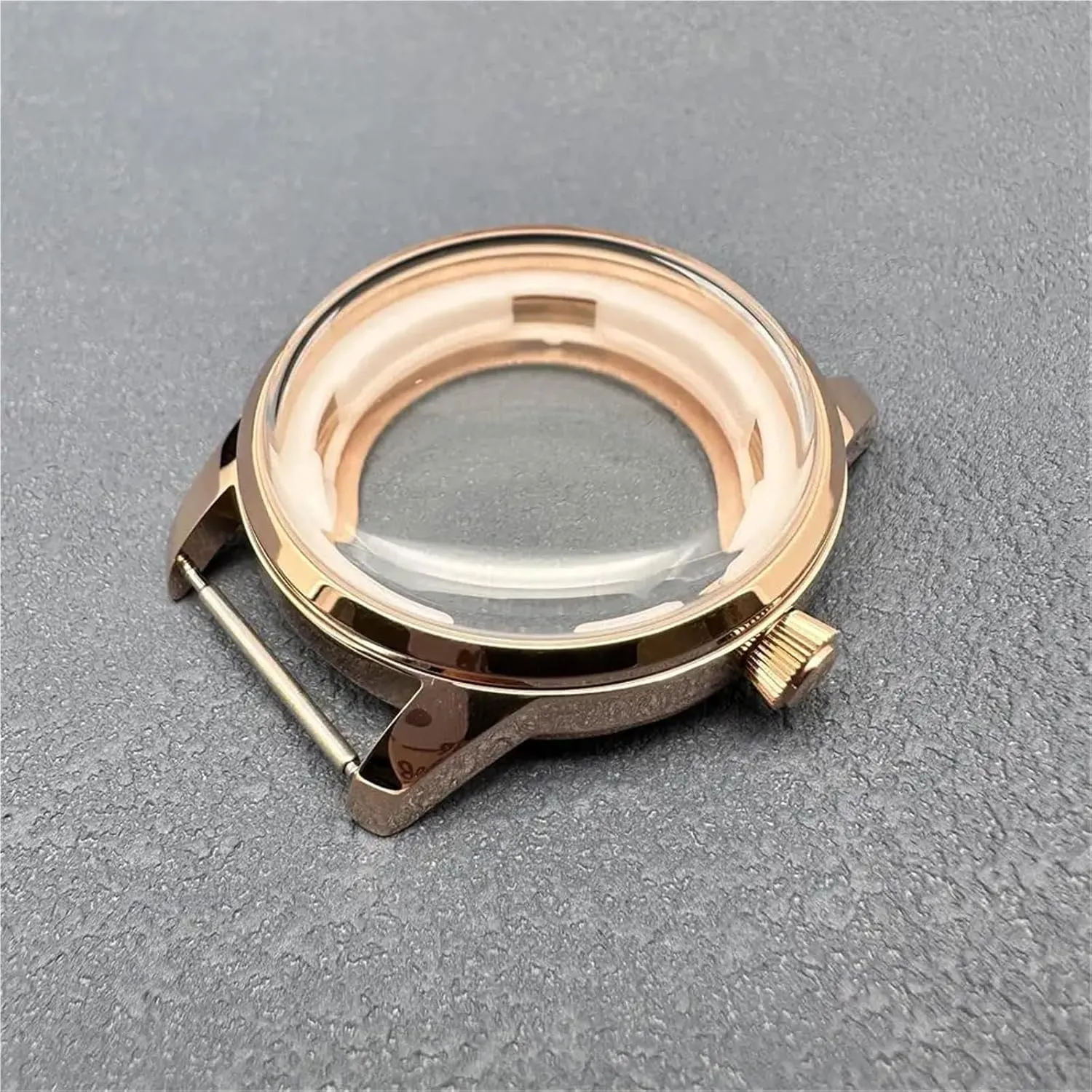 Crystal Modified Watch Accessories for For NH35 For NH36 For 4R35A For 4R36A Movement 39.5mm class Silver/Rose Gold Wath Case Hands Dial Bubble 