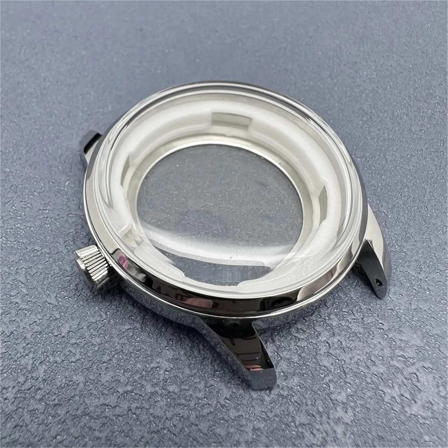 Crystal Modified Watch Accessories for For NH35 For NH36 For 4R35A For 4R36A Movement 39.5mm class Silver/Rose Gold Wath Case Hands Dial Bubble 