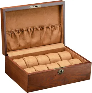 Cushion for Watches and Accessories Craftsmanship Elegant Retro Design 1pc Solid infertile calibration mule diversion Wood Watch Storage Organizer Vintage Jewelry Display Box Inner 