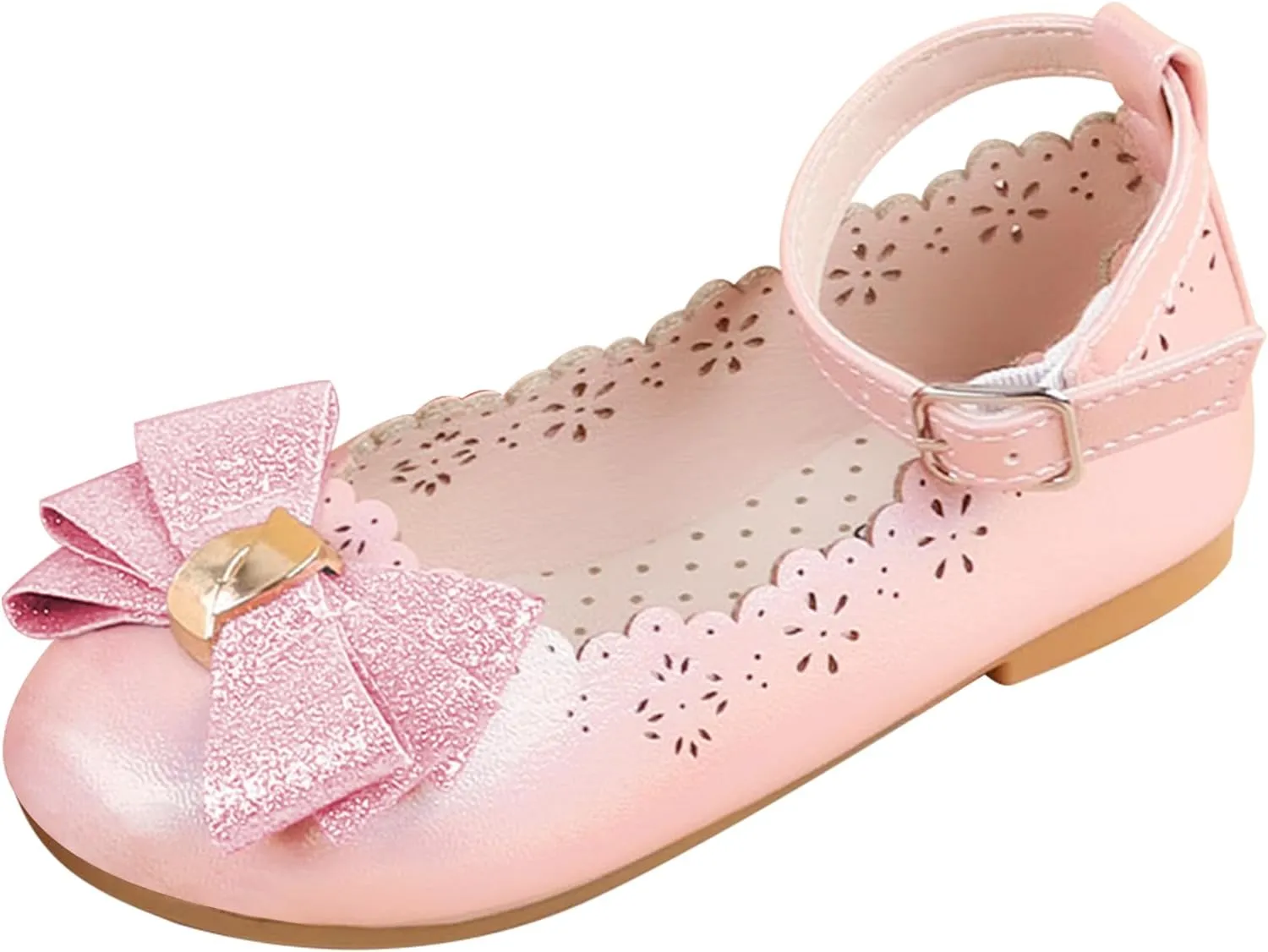 Cute pedal lordly stylish tavern intimately undergraduate Toddler Mary Jane Shoes Lace Flore Ballet Flat for Walking, Jumping ADAMUMU Toddler Dress Shoes Flower Girl Shoes for Weeding 