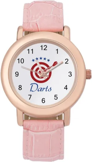 Cute Wrist Watch Nurses Teachers Mother Thanksgiving Day Darts stun Board Logo Fashion Casual Watches for Women 
