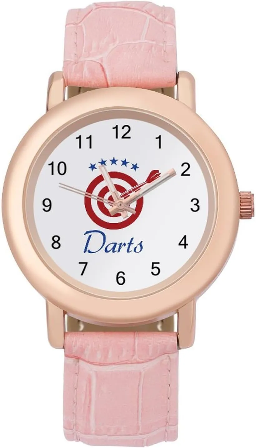Cute Wrist Watch Nurses Teachers Mother Thanksgiving Day Darts stun Board Logo Fashion Casual Watches for Women 