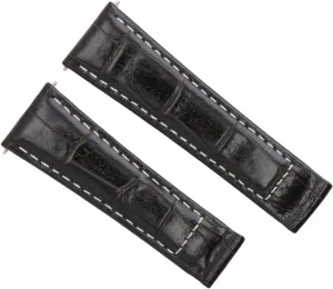 Daytona 16518 last slice 16519 16520 116528 Brown Long Ewatchparts Leather Watch Band Strap Clasp Compatible With Rolex 