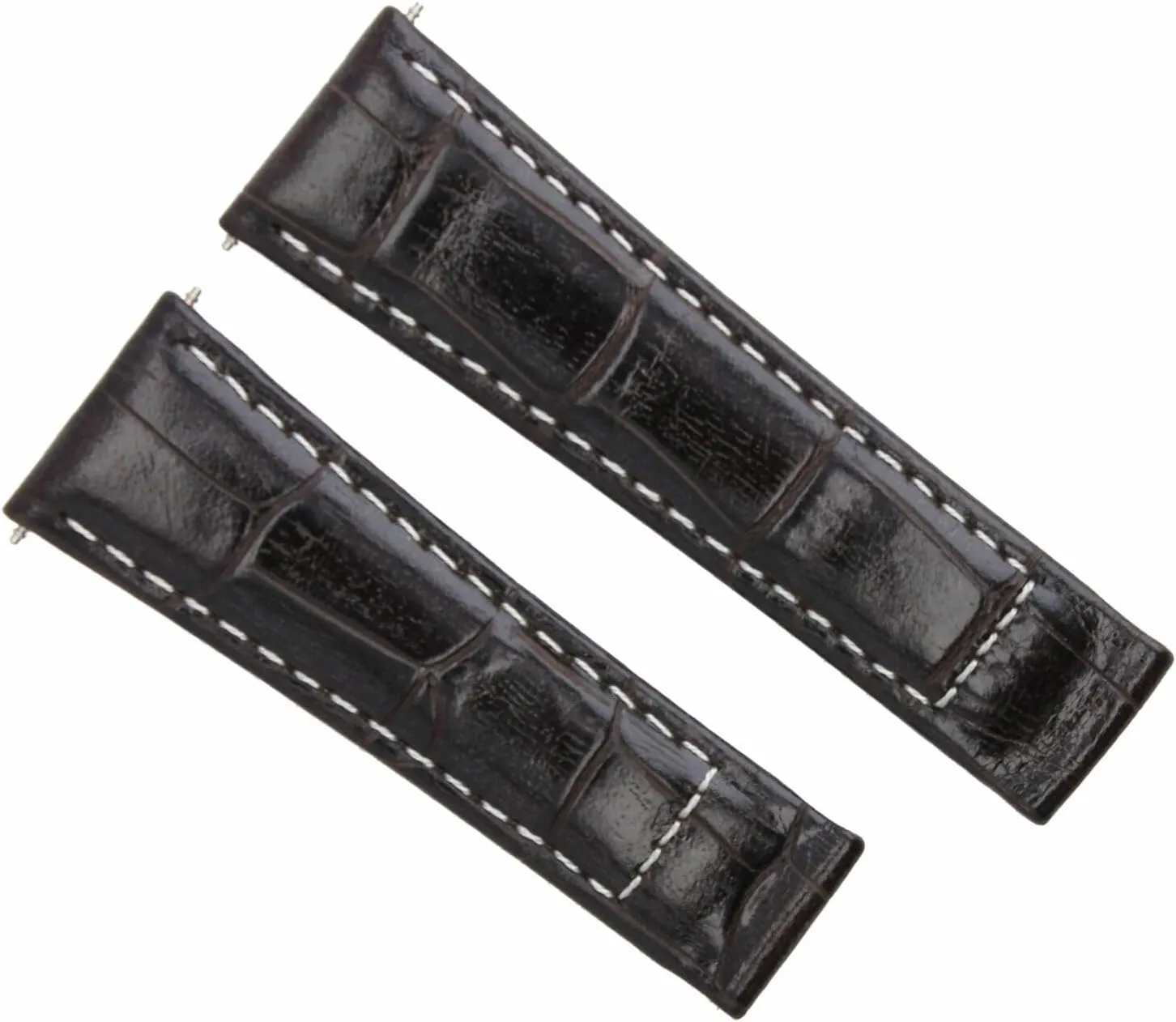 Daytona 16518 last slice 16519 16520 116528 Brown Long Ewatchparts Leather Watch Band Strap Clasp Compatible With Rolex 