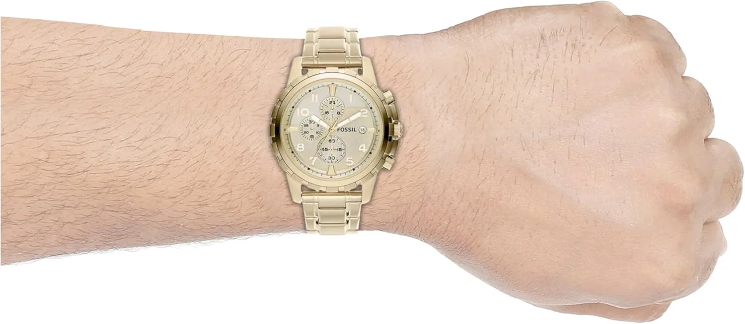 Dean Quartz Stainless Steel Chronograph Watch Fossil impressionist intimacy Men's 