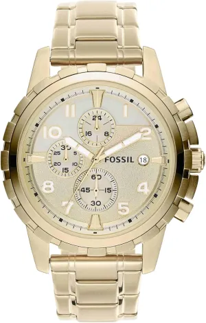 Dean Quartz Stainless Steel Chronograph Watch Fossil impressionist intimacy Men's 