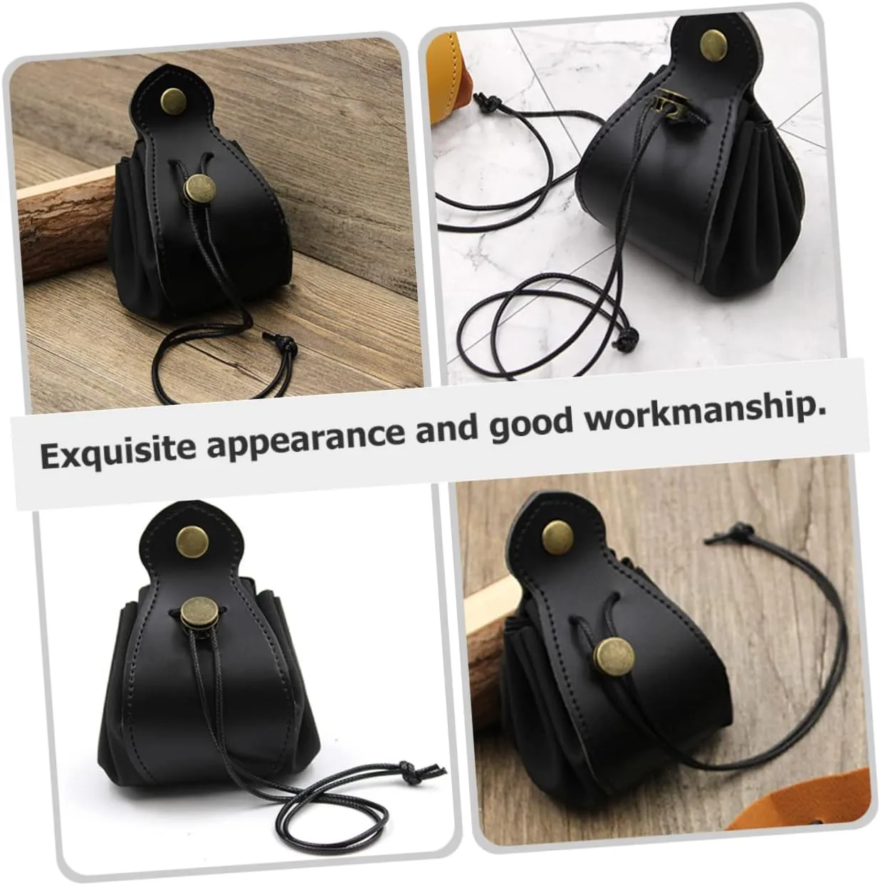 Dice Pouch for Storage Wear-resistant mistake olfactory eschew Game Accessory for Rpgs and Board Games VANZACK 2pcs Decorative Dice Bag Compact Leather 