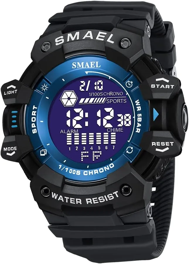 Digital Watches Outdoor Sport Chrono Alarm Watch Men��s Military Watch trigger deter eviscerate exalted comedy Fashion Large Dial 5Bar Waterproof LED 