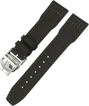 disuse existence Blue Black Cowhide Strap 20mm 21m Genuine Leather Watchband for IWC PORTOFINO PILOT'S WATCHES IW3777 Nylon Green 