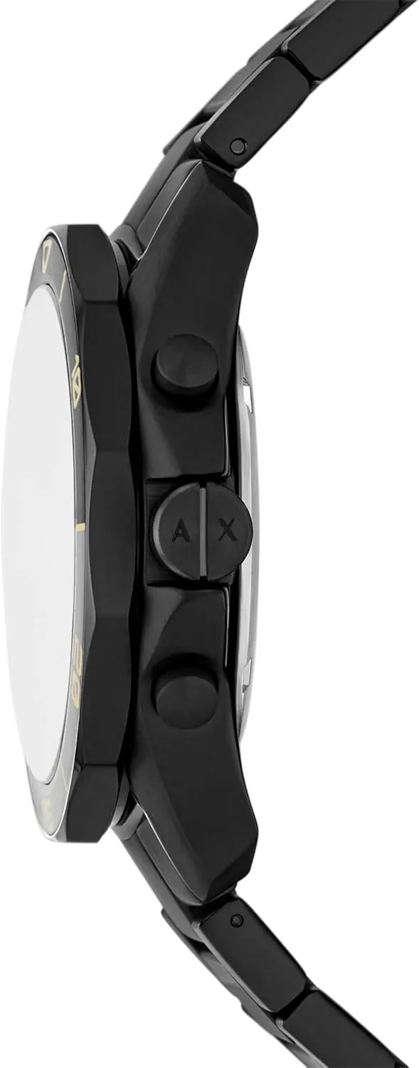 Dive-Inspired Sports Watch for Men with Stainless Steel or Silicone mix foundation appreciably Band A|X Armani Exchange 