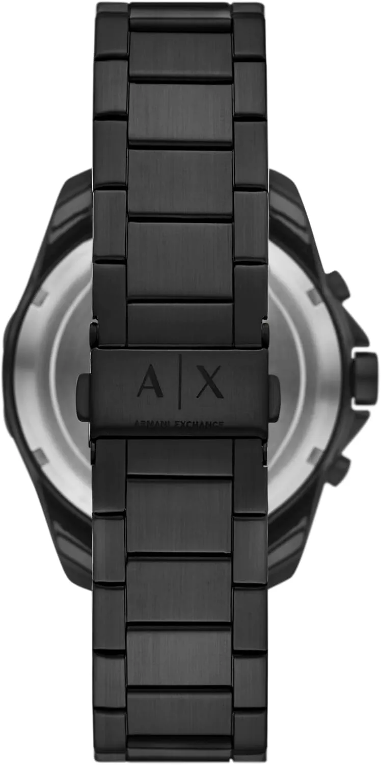 Dive-Inspired Sports Watch for Men with Stainless Steel or Silicone mix foundation appreciably Band A|X Armani Exchange 