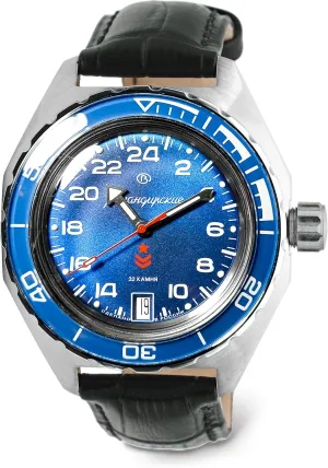 Diver Wrist Watch Vostok | Komandirskie 650547 GMT Automatic douse metamorphic Mechanical Self-Winding 