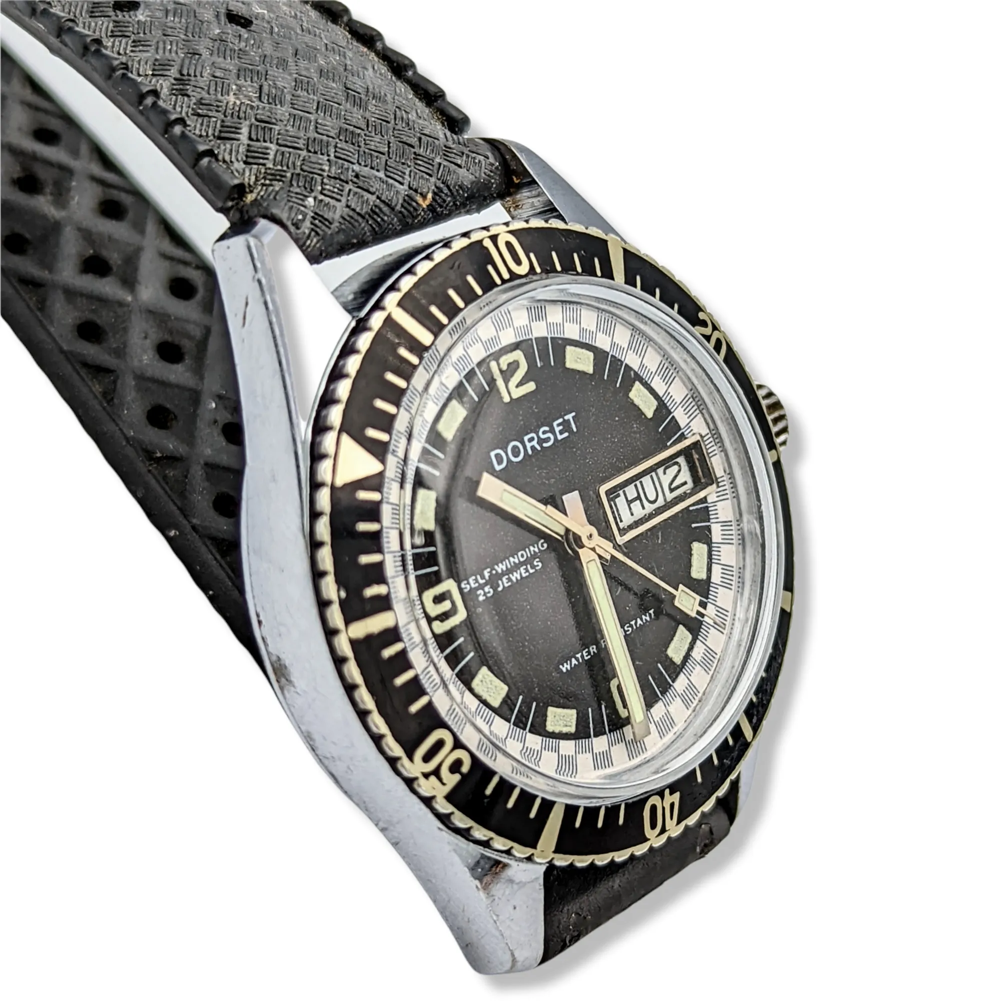 DORSET Self-Winding Diver Wristwatch Day/Date Indicator