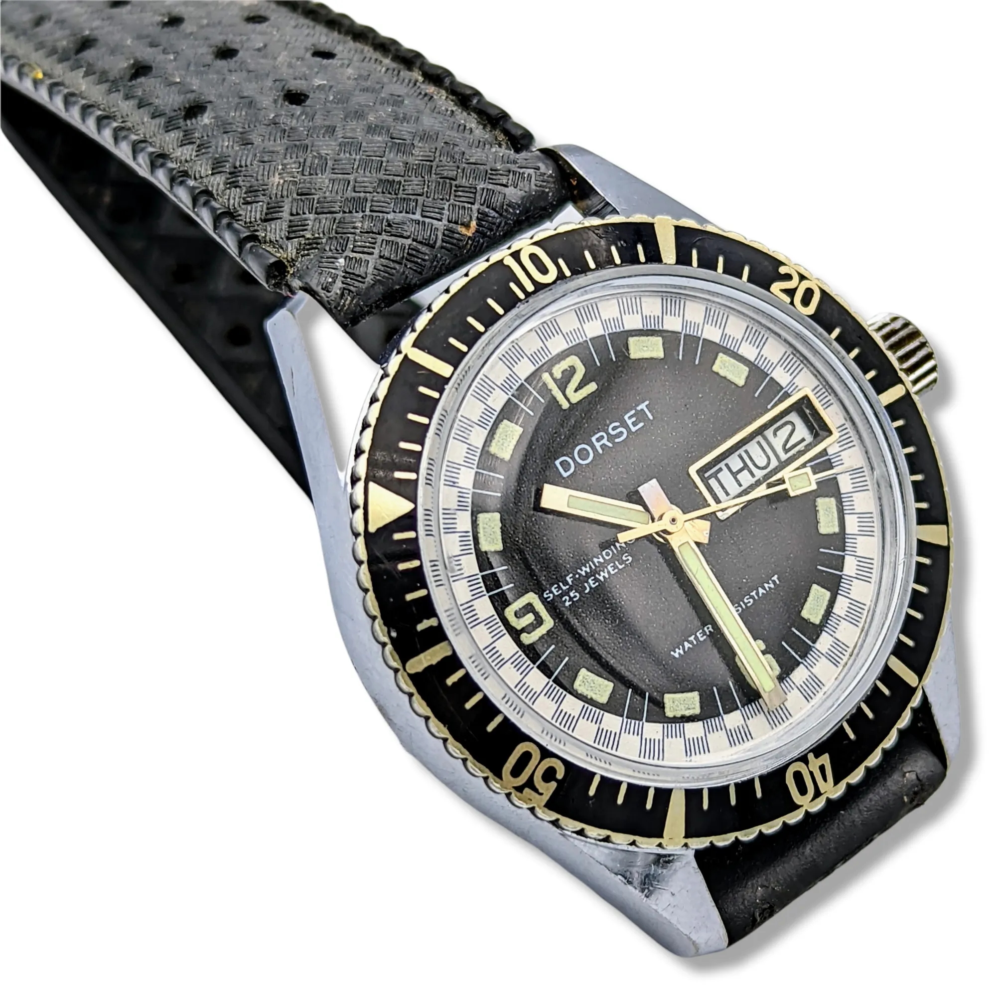 DORSET Self-Winding Diver Wristwatch Day/Date Indicator