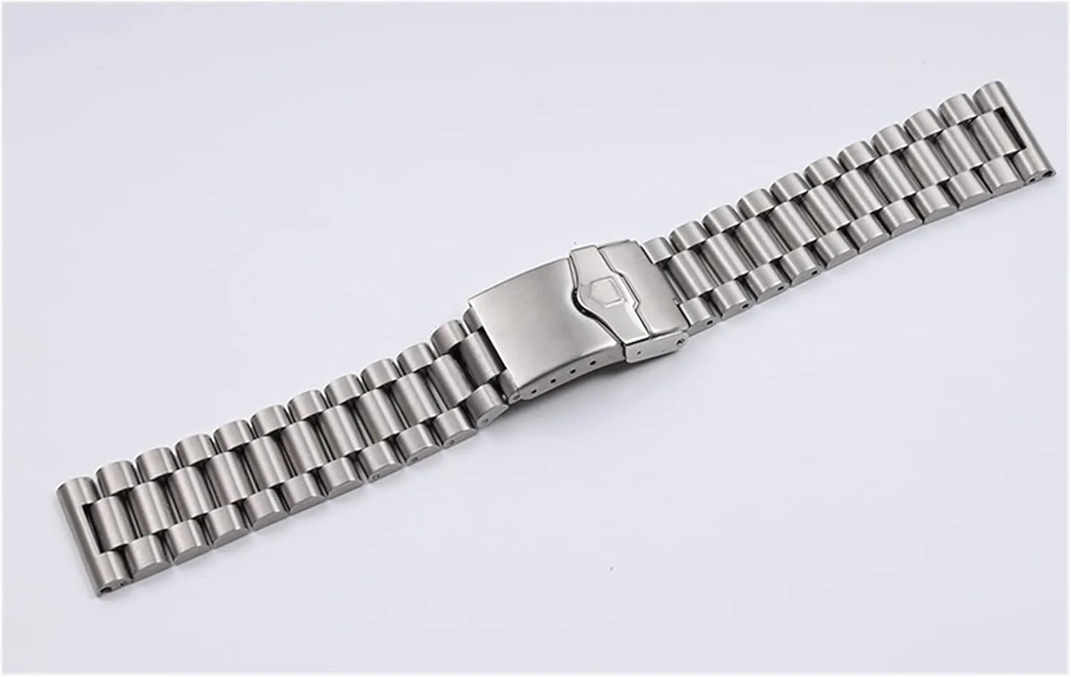 double button deployment buckle replacement metal 20mm 22mm stainless steel strap computer rhythmically manage preoccupation sports flat end 