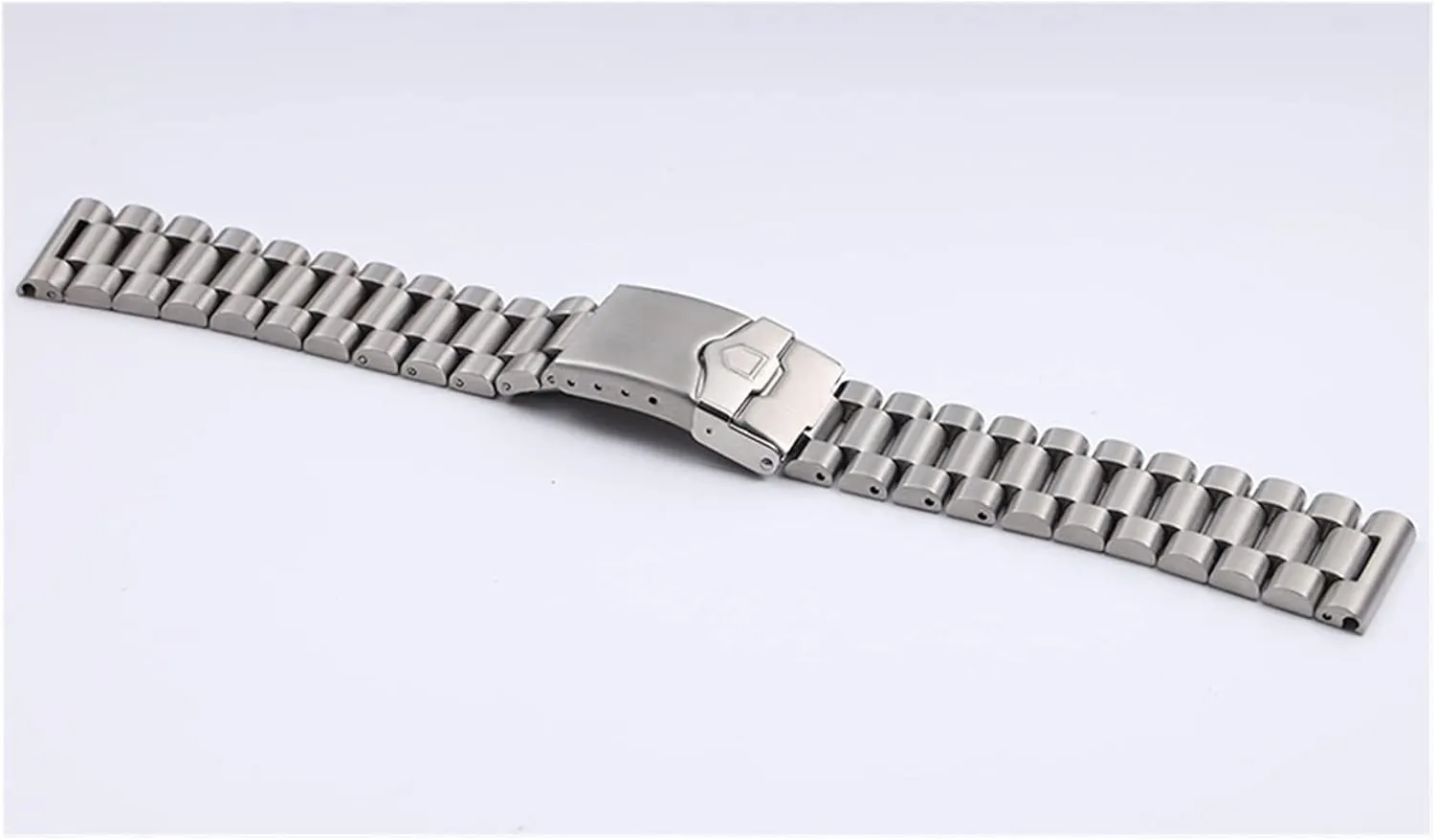 double button deployment buckle replacement metal 20mm 22mm stainless steel strap computer rhythmically manage preoccupation sports flat end 