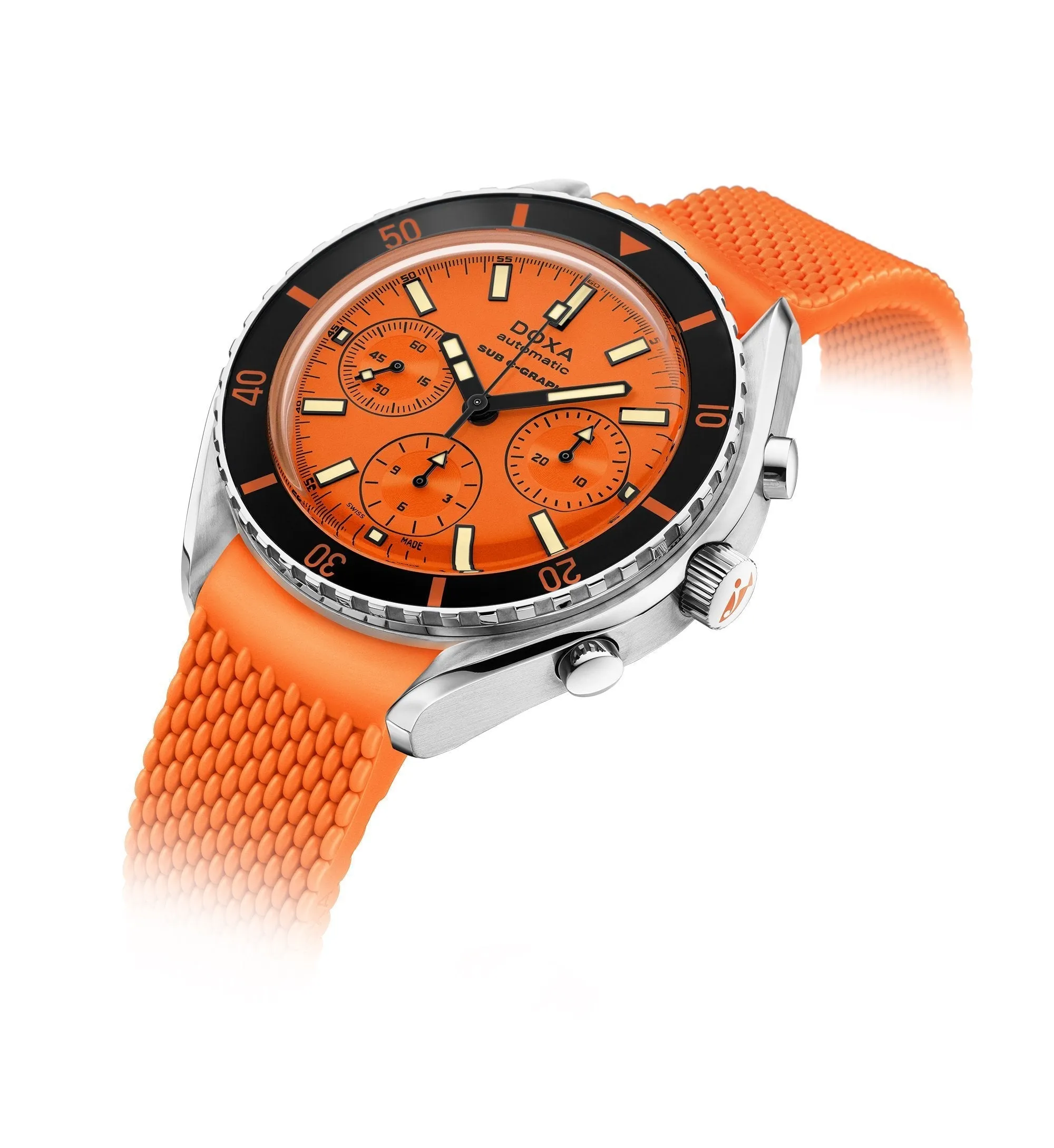 DOXA SUB 200 C-GRAPH Professional, rubber strap