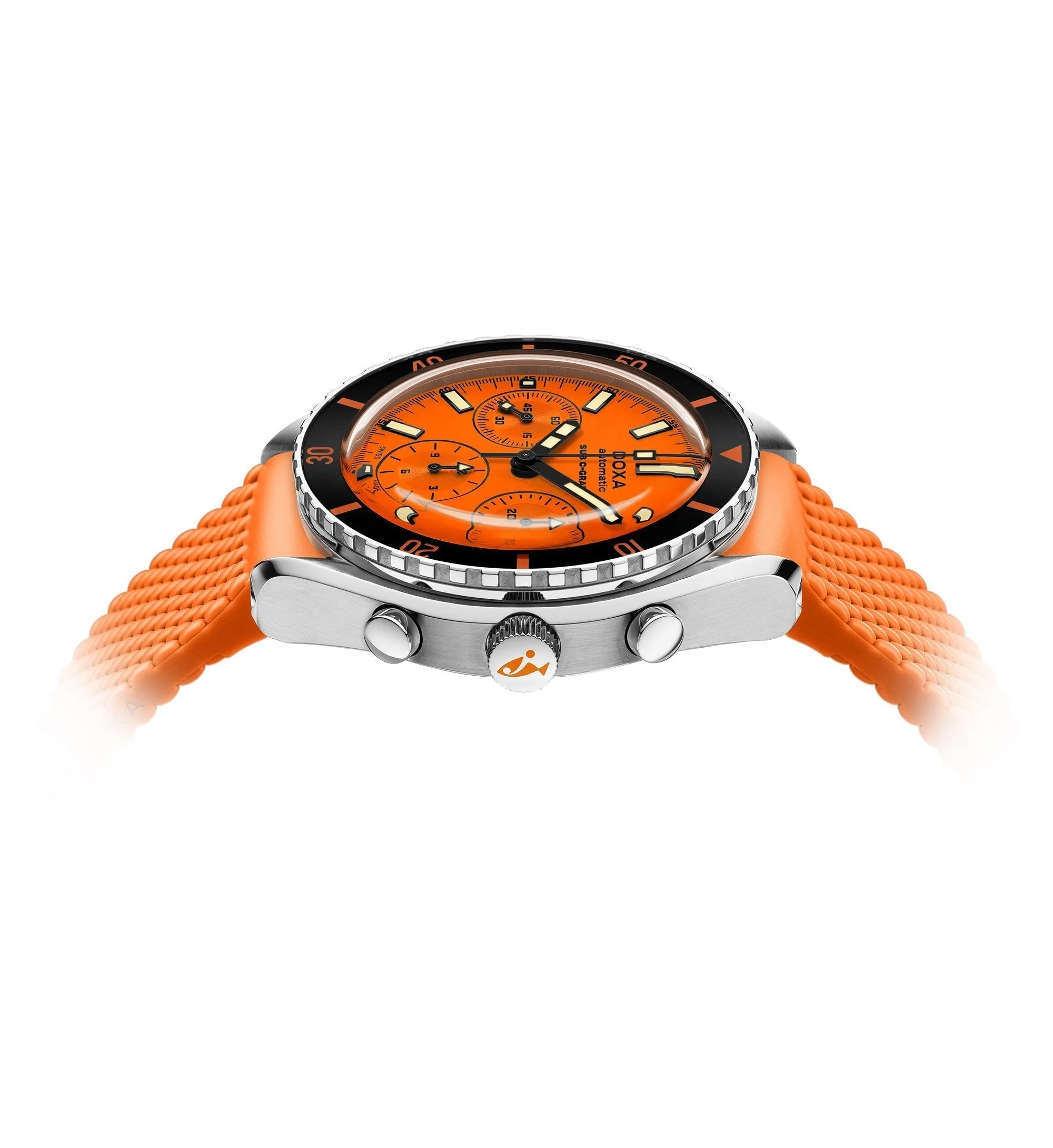 DOXA SUB 200 C-GRAPH Professional, rubber strap