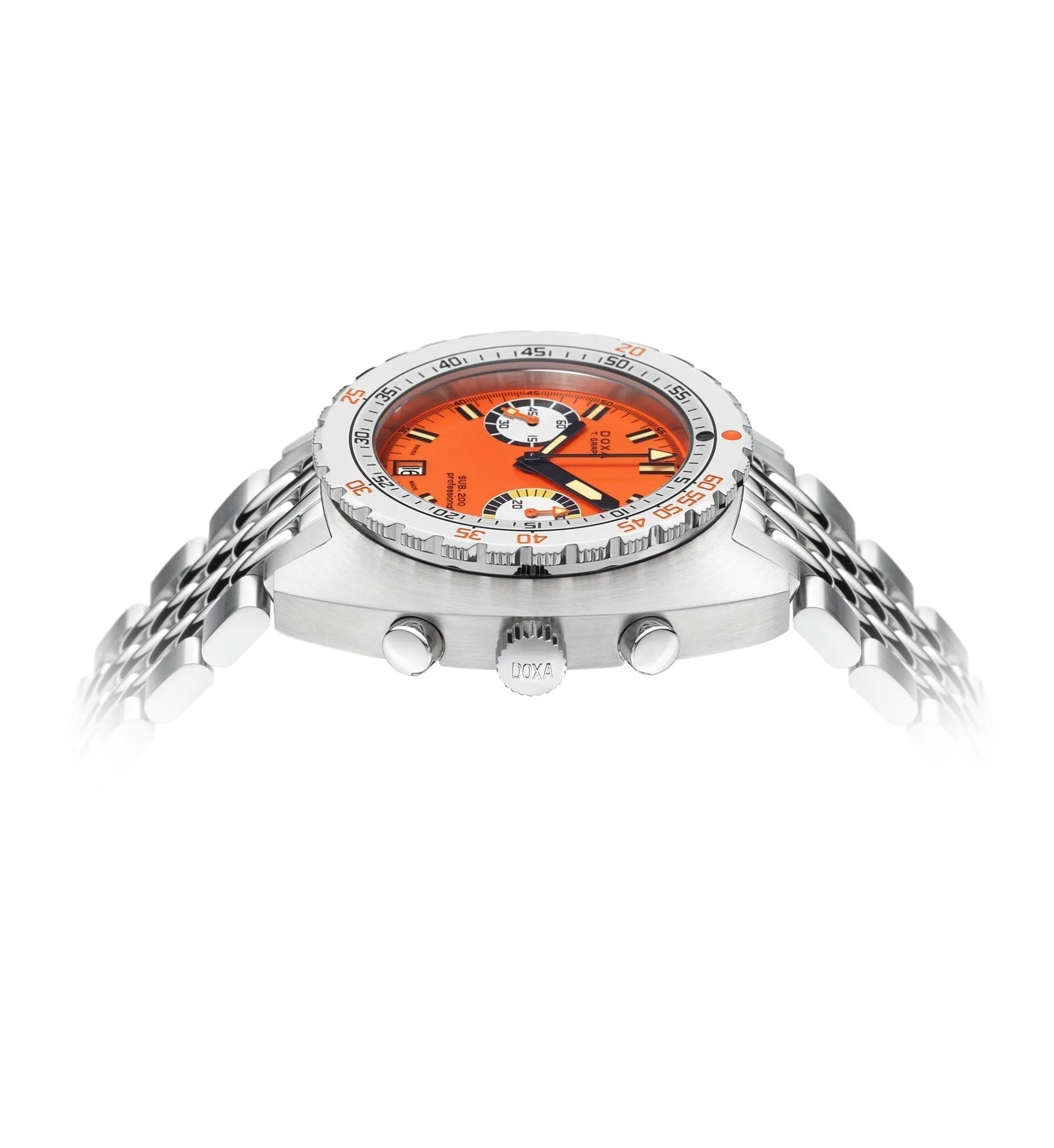 DOXA SUB 200 T.GRAPH Professional, stainless steel bracelet