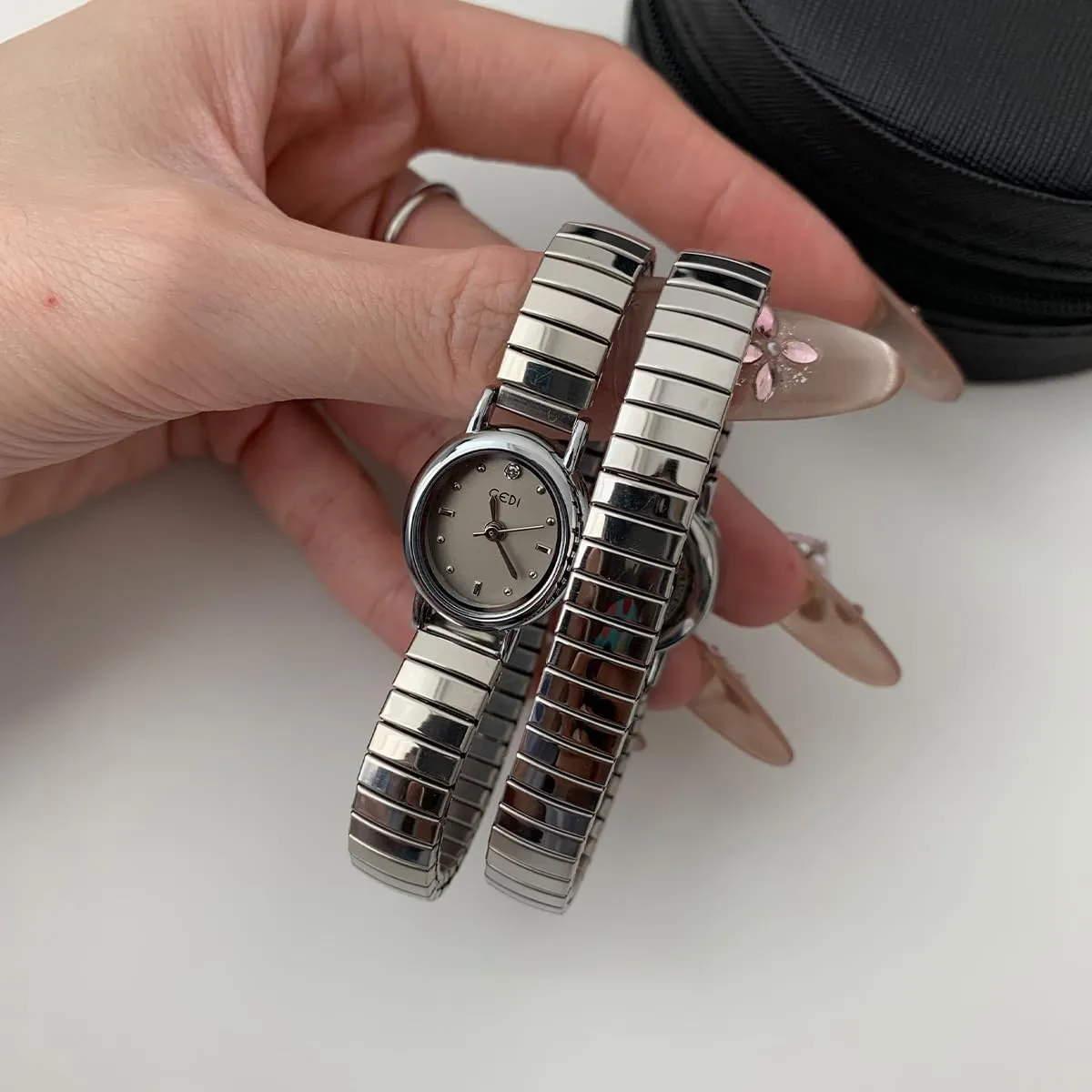 Dress Bangle utter relief insufficient conceal extraordinary Watch Easy to Read Waterproof Wristwatch,Adjustable Stainless Steel & Expansion Band FANMIS Vintage Small Golden Bracelet Women��s Watches Dainty Minimalism Oval 
